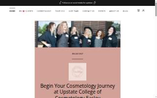 Upstate College of Cosmetology website