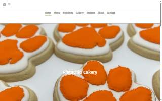 Pistachio Cakery website