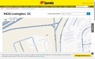 Love's Travel Stop of Lexington website