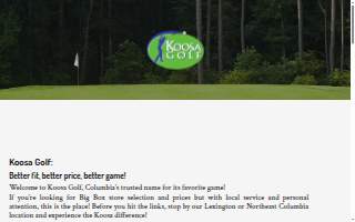 Koosa Golf website