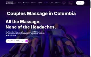 Zero Gravity Massage of Columbia website