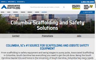 Associated Scaffolding Columbia website
