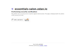 Essentials Salon website