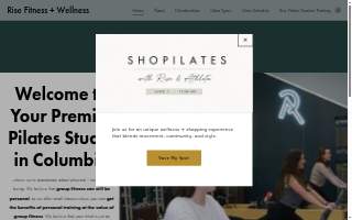 RISE Fitness + Wellness | Pilates Studio website