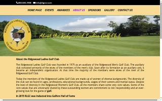 Ridgewood Ladies Golf Club website