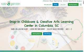 Kids Garden Columbia website