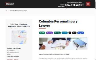 Stewart Law Offices of Columbia website