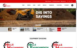 Hills Machinery of Columbia website