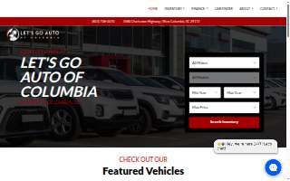 Let's Go Auto Of Columbia website