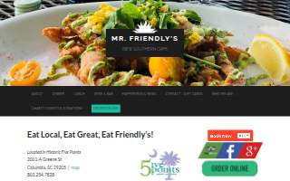 Mr. Friendly's New Southern Cafe website