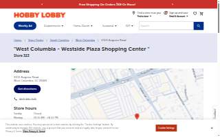 Hobby Lobby of West Columbia website