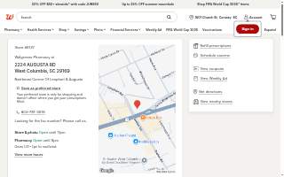Walgreens of West Columbia website