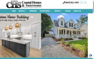 CHS Coastal Homes and Sunrooms website