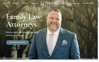 Fender Law Firm website