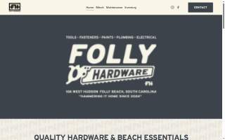 Folly Hardware website