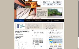 Ernie L. Mixon Attorney at Law website