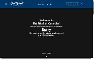 Del Webb at Cane Bay Association website