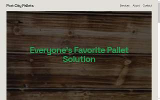 Port City Pallets website