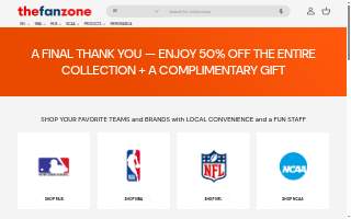 The Fan Zone website