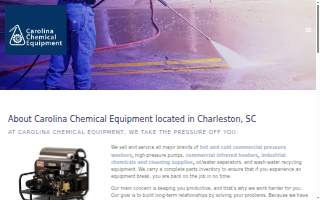 Carolina Chemical Equipment website