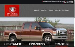 Gifts Auto Sales website