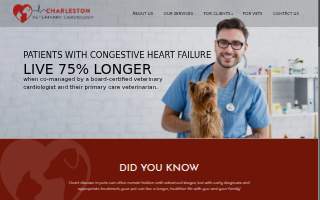Charleston Veterinary Cardiology website