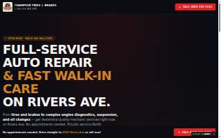 Champion Tires and Brakes website