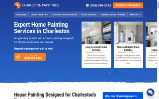 Charleston Paint Pros website