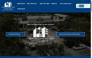 Charleston Creative Construction website