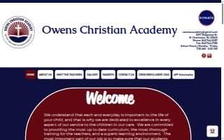 Owens Christian Academy website