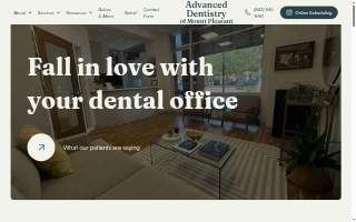 Advanced Dentistry of Mount Pleasant website
