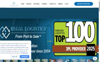 Regal Logistics website