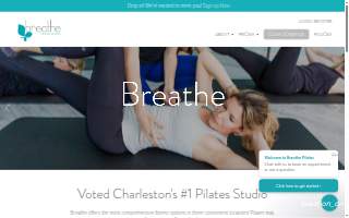 Breathe Pilates Daniel Island website