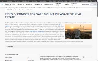 Tides IV Condos website