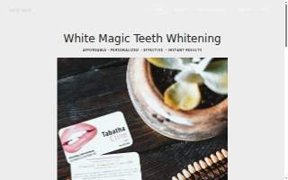 White Magic Teeth Whitening website
