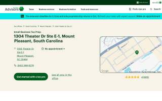 Block Advisors of Mt Pleasant website