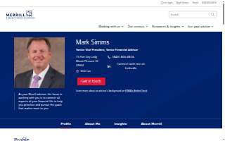 Merrill Lynch Financial Advisor Mark Simms website