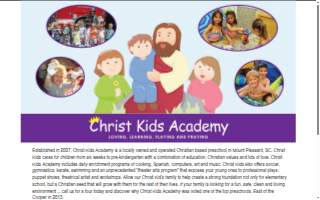 Christ Kids Academy website