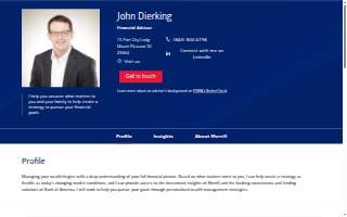 Merrill Lynch Financial Advisor John Dierking website