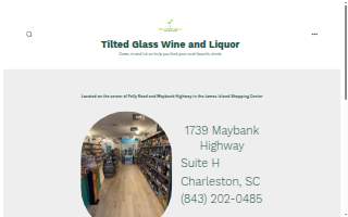 The Tilted Glass Wine and Liquor LLC website