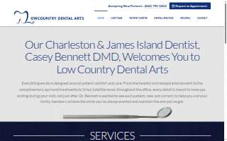 Lowcountry Dental Arts website