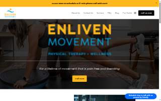 Enliven Movement, Physical Therapy website