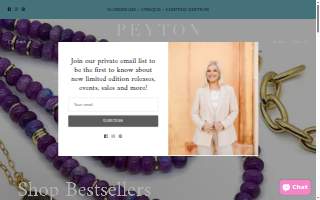 Peyton William Handmade Jewelry website