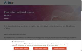 Risk International Actuarial Consulting website