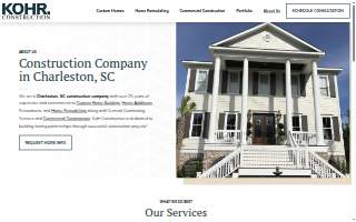 Kohr Construction website