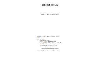 Urban Outfitters of Charleston website
