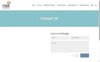 Mell Consulting website