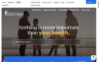 MUSC Employee Health Services website