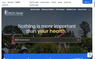 Musc Health Orthopaedic Services: Reed Jr Frederick E MD website