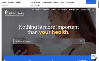 MUSC Health Orthopaedic Services: Glaser John MD website